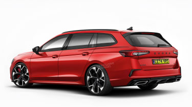 Skoda Superb vRS Estate - rear (watermarked)